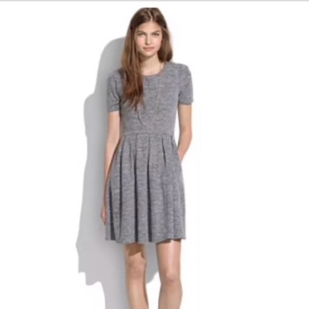 Madewell Gray Sweatshirt Dress